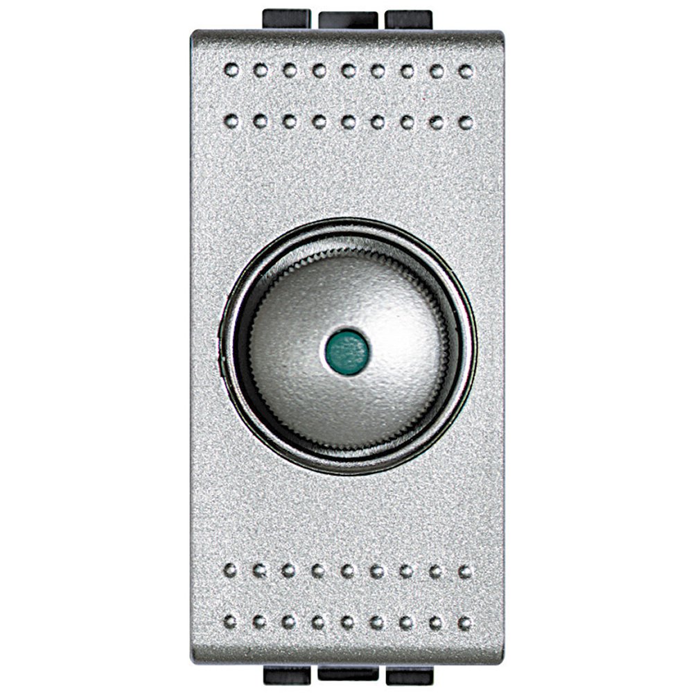 Variator cap scara 1 modul rezistiv 60-500 W Bticino Living Light NT4402N, argintiu