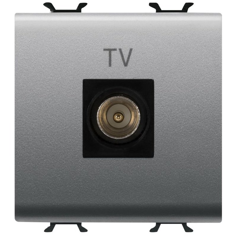 Priza tv de capat 2 module Gewiss Chorus GW14367, titan