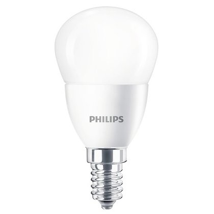 Bec LED Philips E14 5,5W 520 lumeni, glob mat G45, lumina neutra 8718699771836