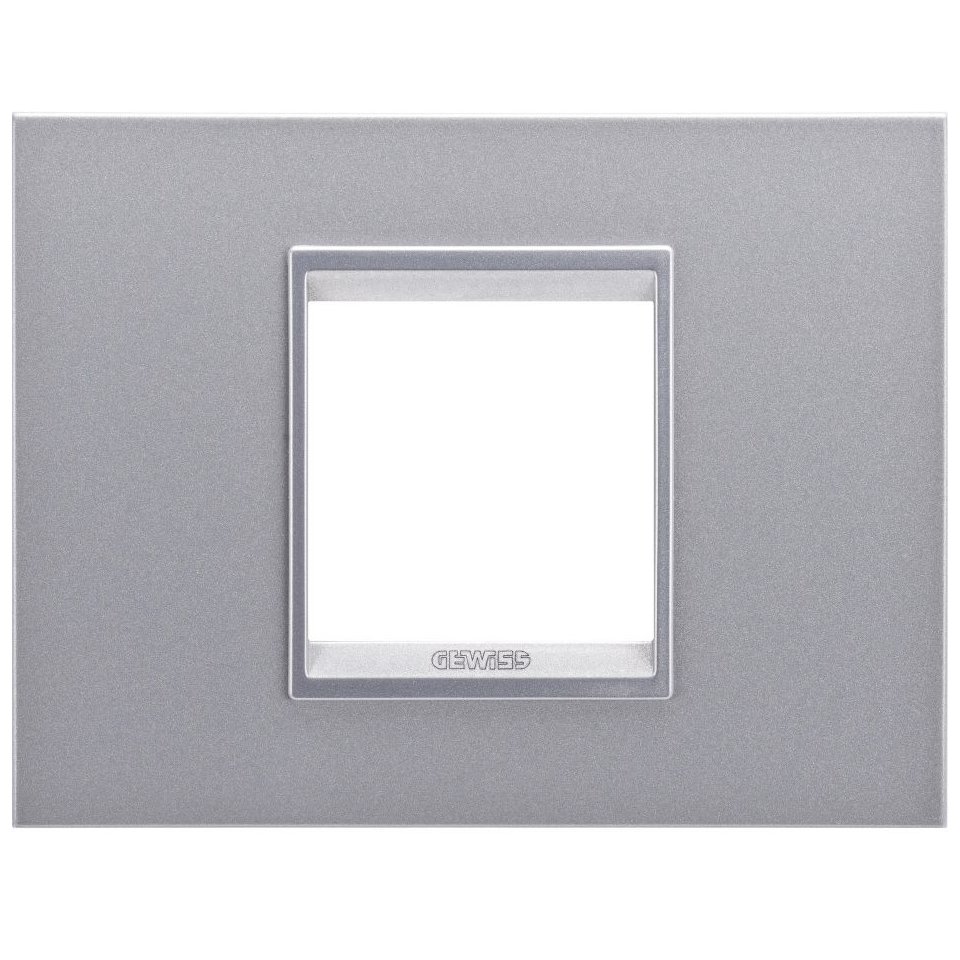 Rama ornament 2 module Gewiss Chorus Lux GW16202YT, titan