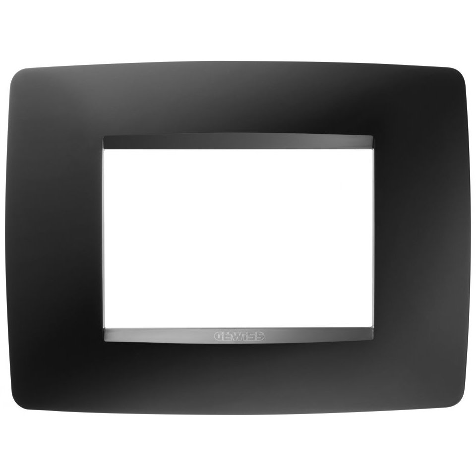 Rama ornament 3 module Gewiss Chorus One GW16103VN, negru satin