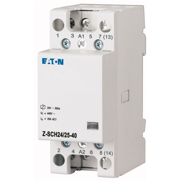 Contactor pe sina 25A 4NO Z-SCH24/25-40 bobina 24V Eaton 248851