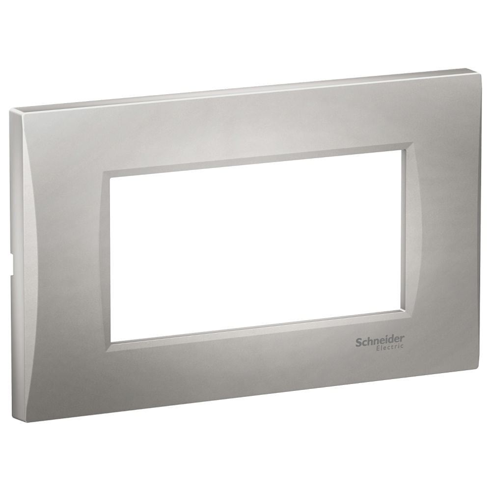 Rama curbata 4 module Schneider Easy Styl LMR7364004, argintiu