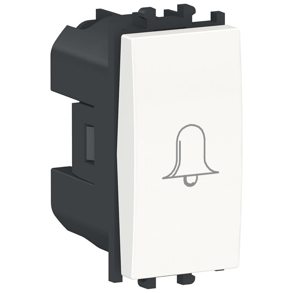 Intrerupator cu revenire,simbol sonerie 1 modul Schneider Easy Styl LMR0130001, alb