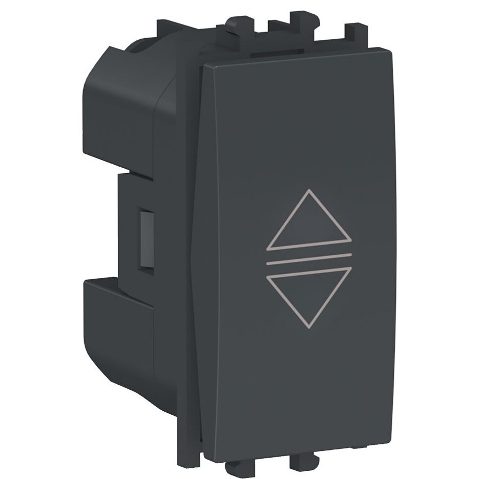 Intrerupator jaluzele 1 modul Schneider Easy Styl LMR0711003, negru