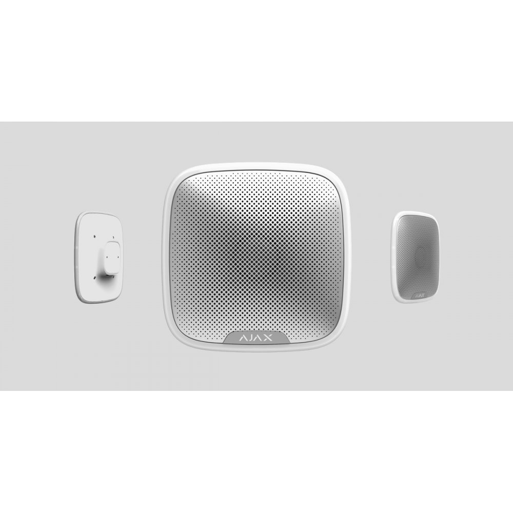 Sirena de exterior wireless AJAX StreetSiren WH, alb