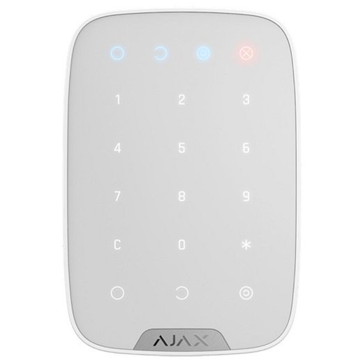 Tastatura wireless AJAX Keypad WH, alb