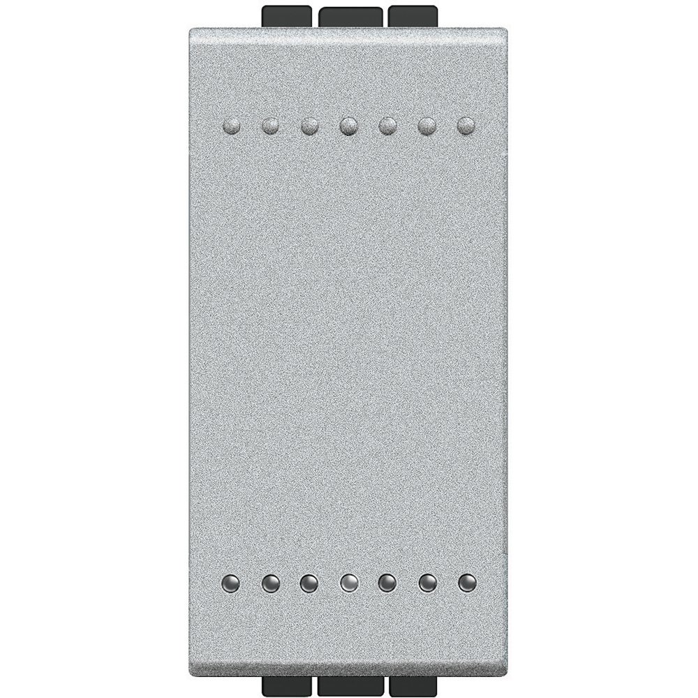 Intrerupator cu revenire (sonerie) 1 modul 10A Living Light Bticino NT4005A, argintiu