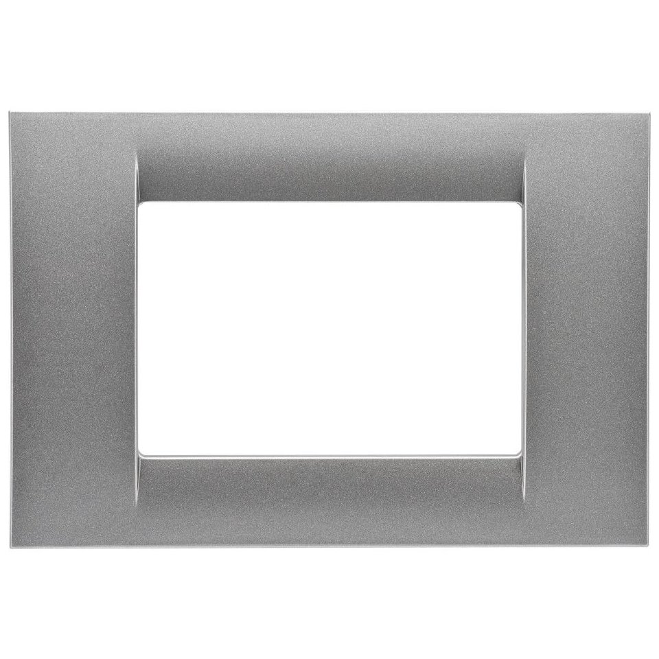 Rama ornament 3 module Gewiss System Virna GW22283, titan