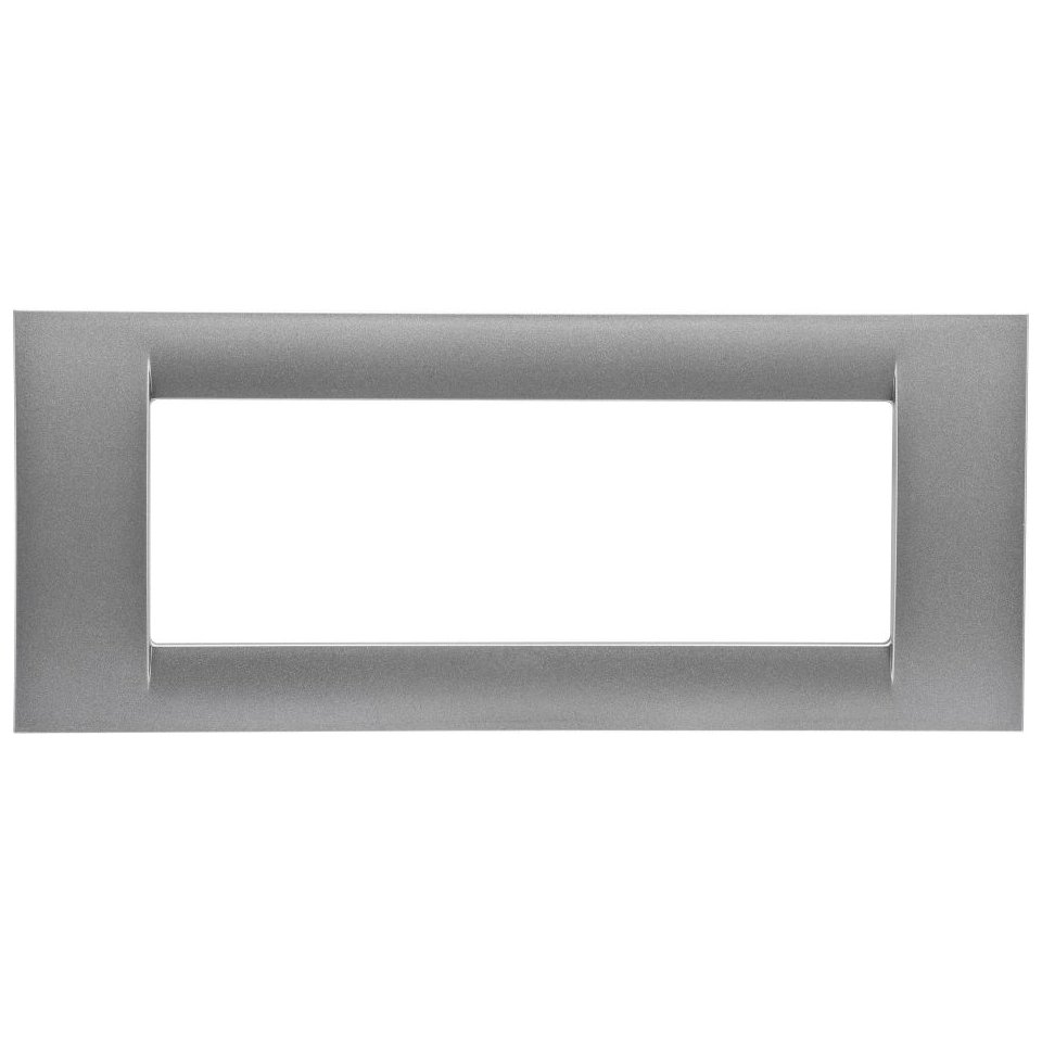 Rama ornament 6 module Gewiss System Virna GW22286, titan