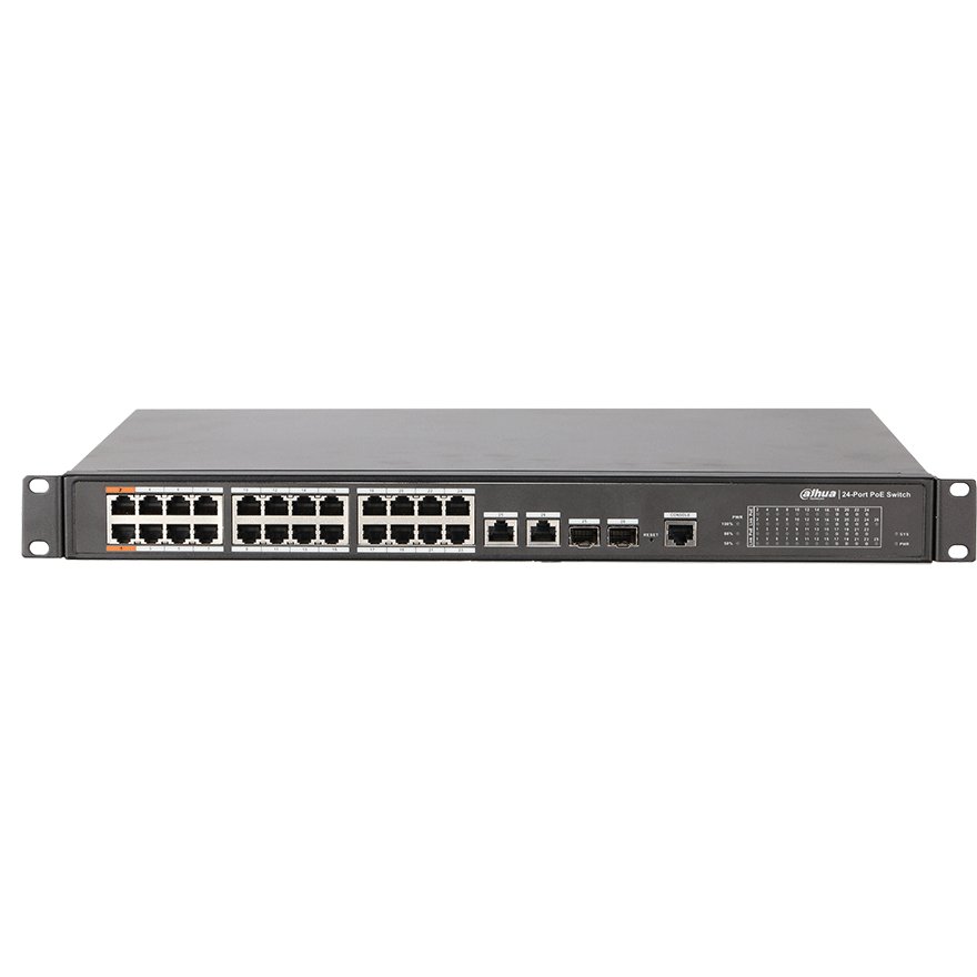 Switch 24+4 porturi Ethernet industrial Dahua PFS4226-24ET-360-V3
