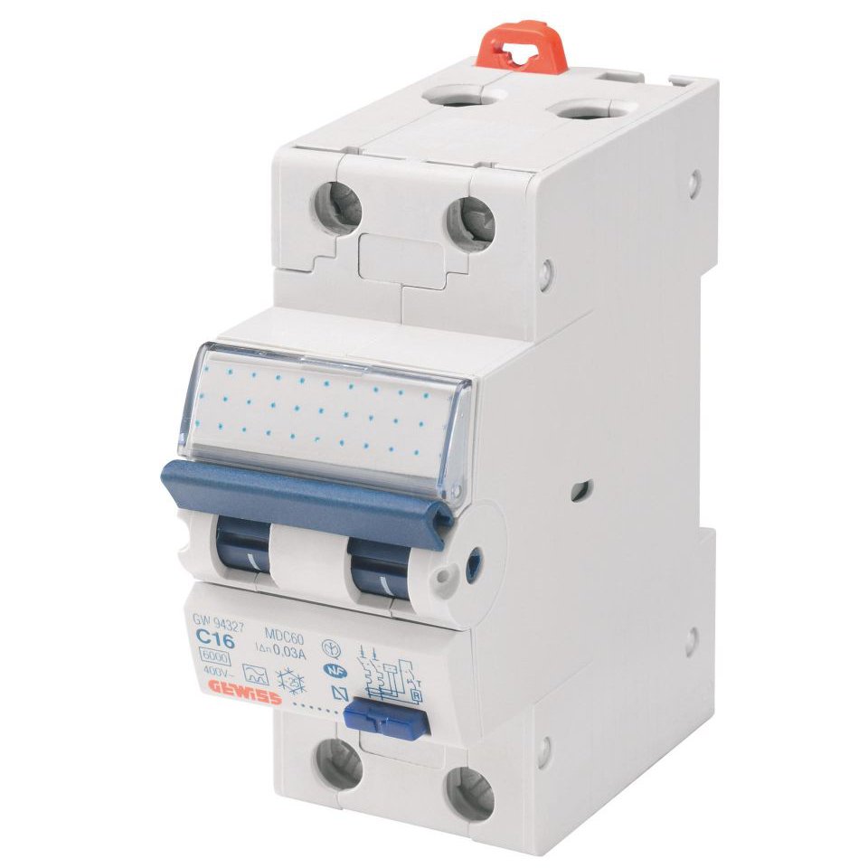 Intrerupator automat diferential RCBO 1P+N 10A/30mA tip AC Gewiss GW94006