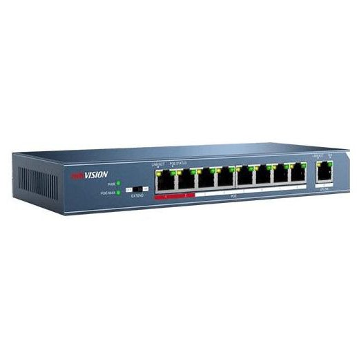 Switch 8 porturi PoE Hikvision DS-3E0109P-E C 115 w