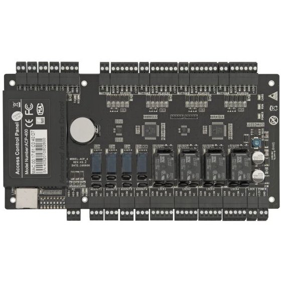 Centrala de control acces pentru 4 usi unidirectionale sau 2 bidirectionale ZKTeco CCA3-4-1