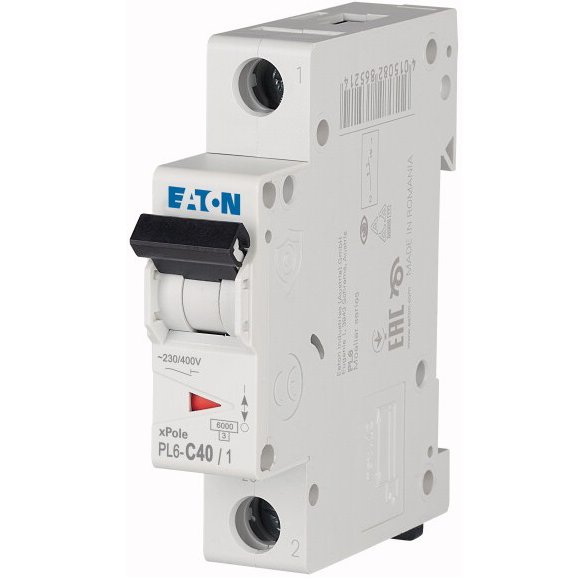 Siguranta automata 1P 40A Eaton PL6-C40/1 286537