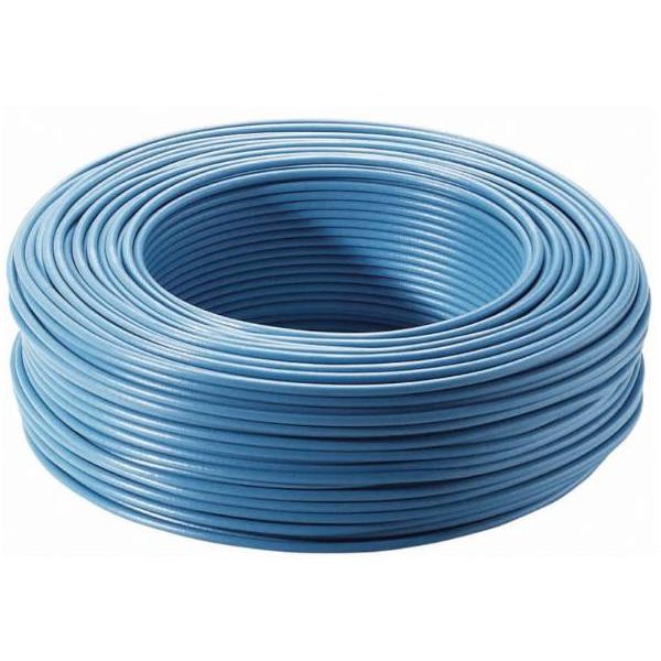 Rola 100m conductor masiv din cupru FY 4 (H07V-U) albastru
