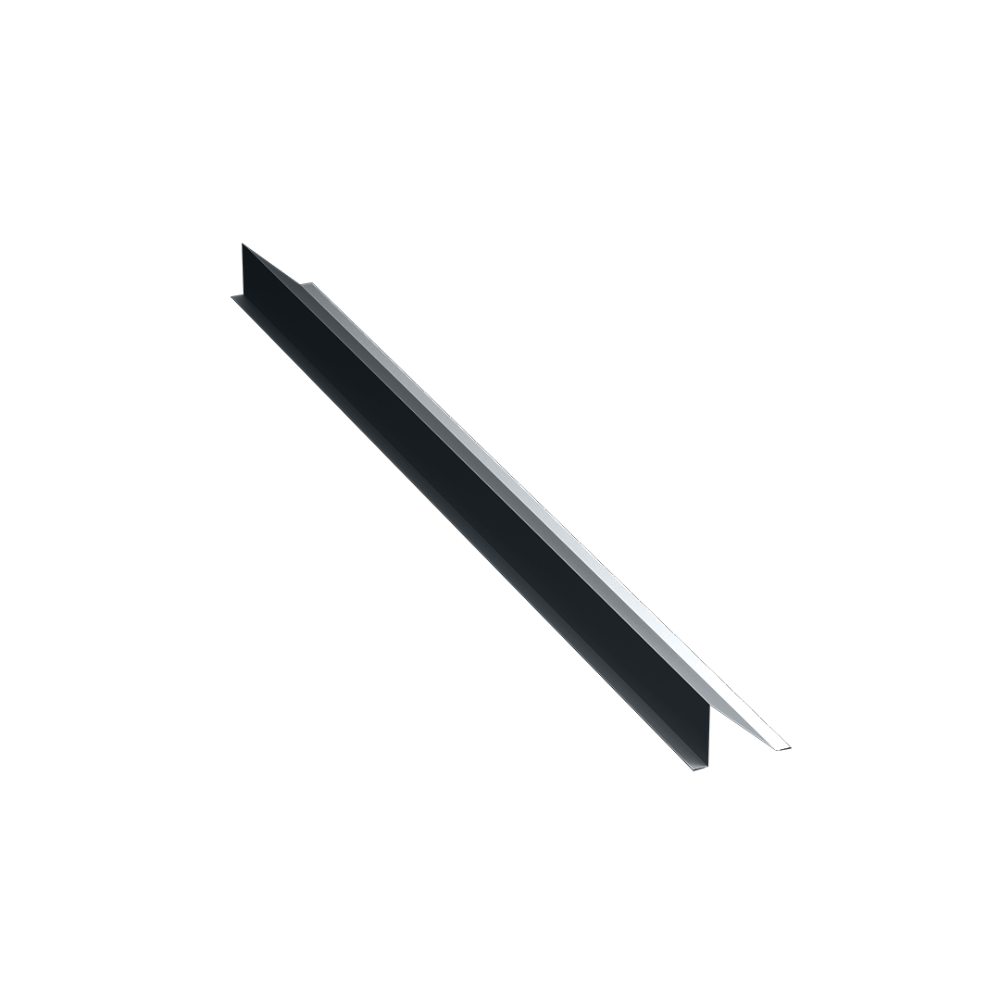 Opritor zapada liniar Caretta, tabla zincata, gri, RAL 7016 mat, 1 m