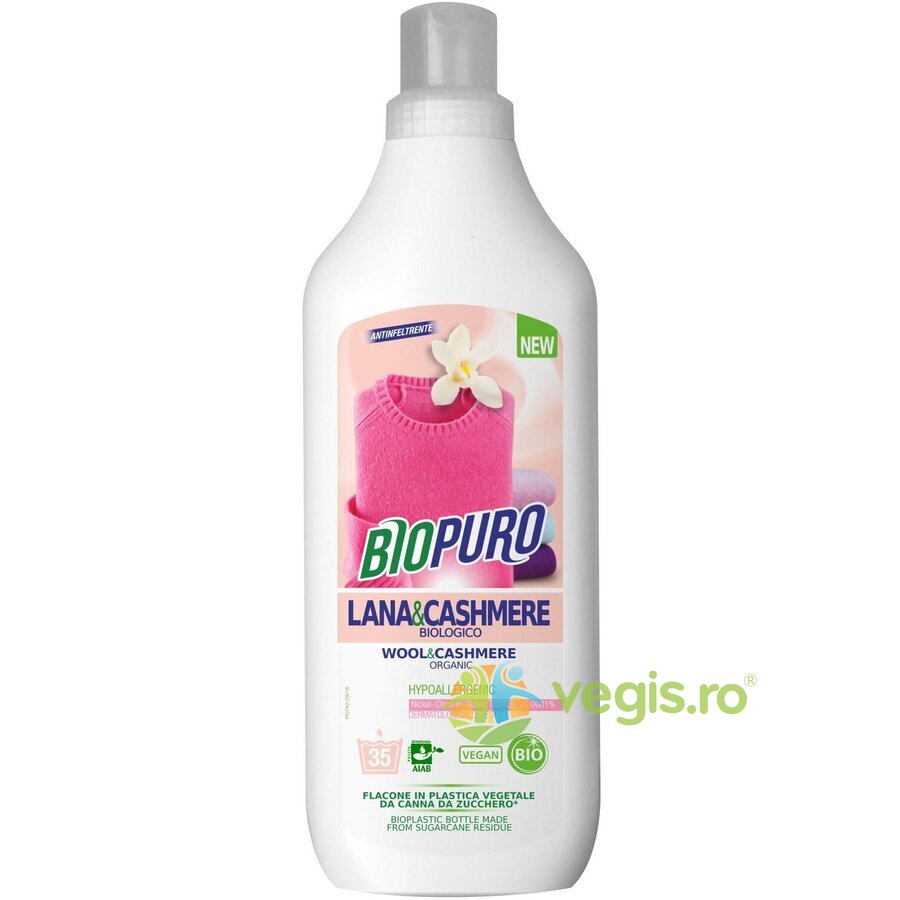 Detergent Lichid pentru Hainele de Lana si Casmir Ecologic/Bio 1000ml