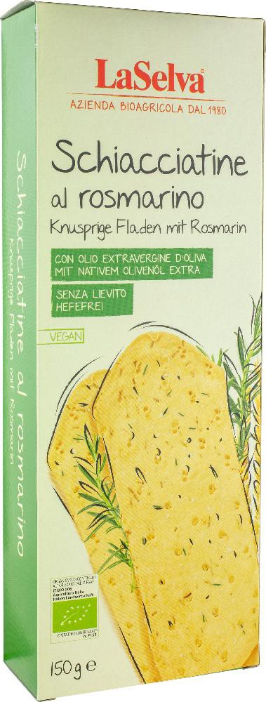 Schiacciatine bio cu rozmarin, 150g LaSelva