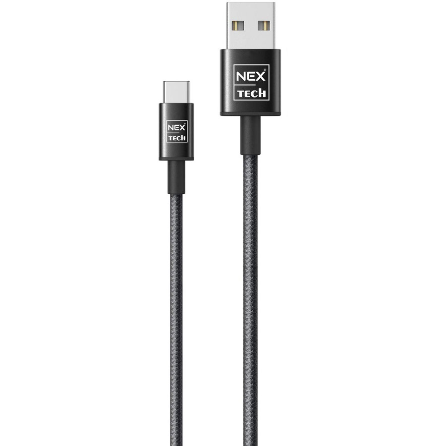 Cablu de date / Incarcare TECH Type C Premium 2m Transfer date Incarcare Sincronizare Flexibil Compatibilitate Universala Negru