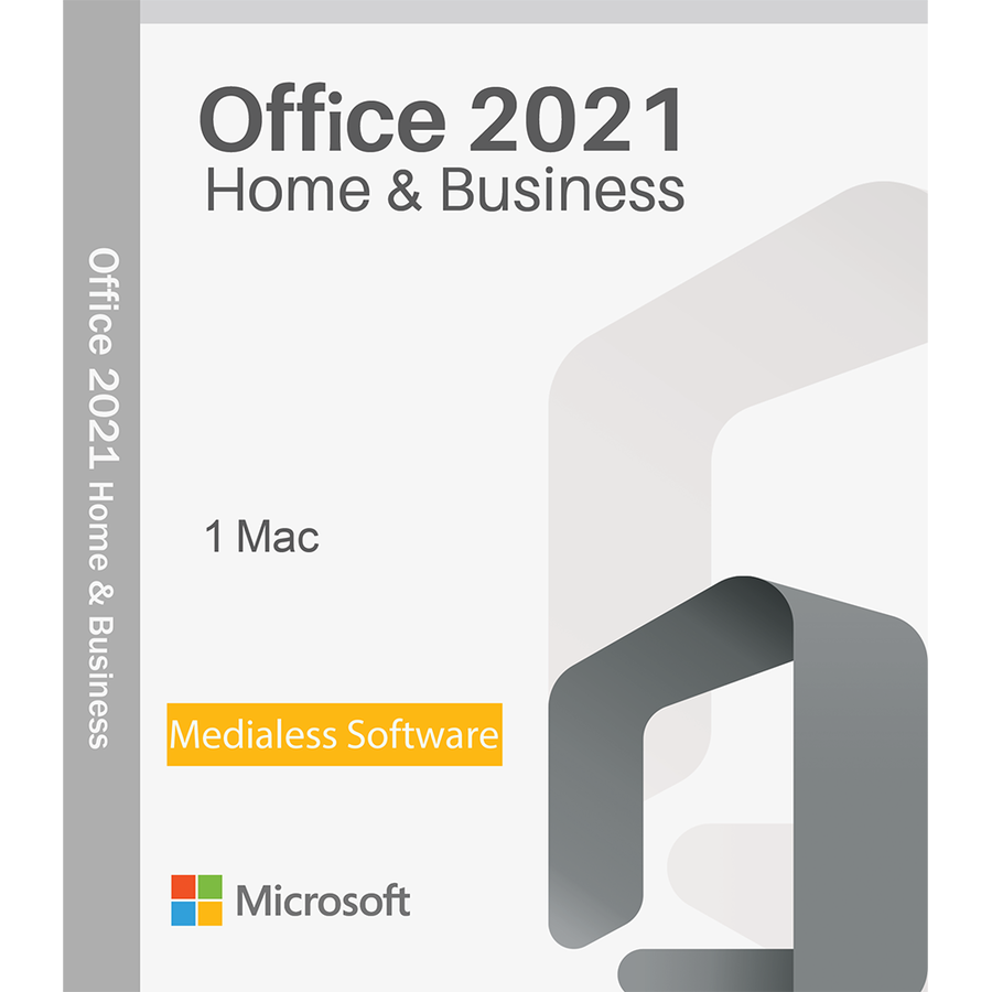 Office 2021 Home & Business MacOS 64 bit Multilanguage Bind Medialess