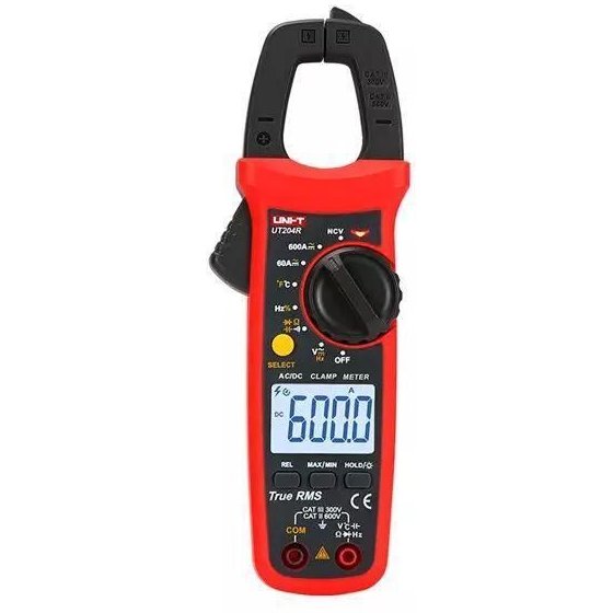 Clampmetru AC/DC (cleste ampermetric) digital Uni-t CLAMPM-UT204R-UNIT