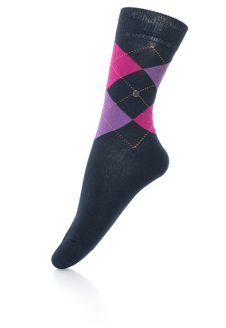 Sosete lungi cu model argyle Queen