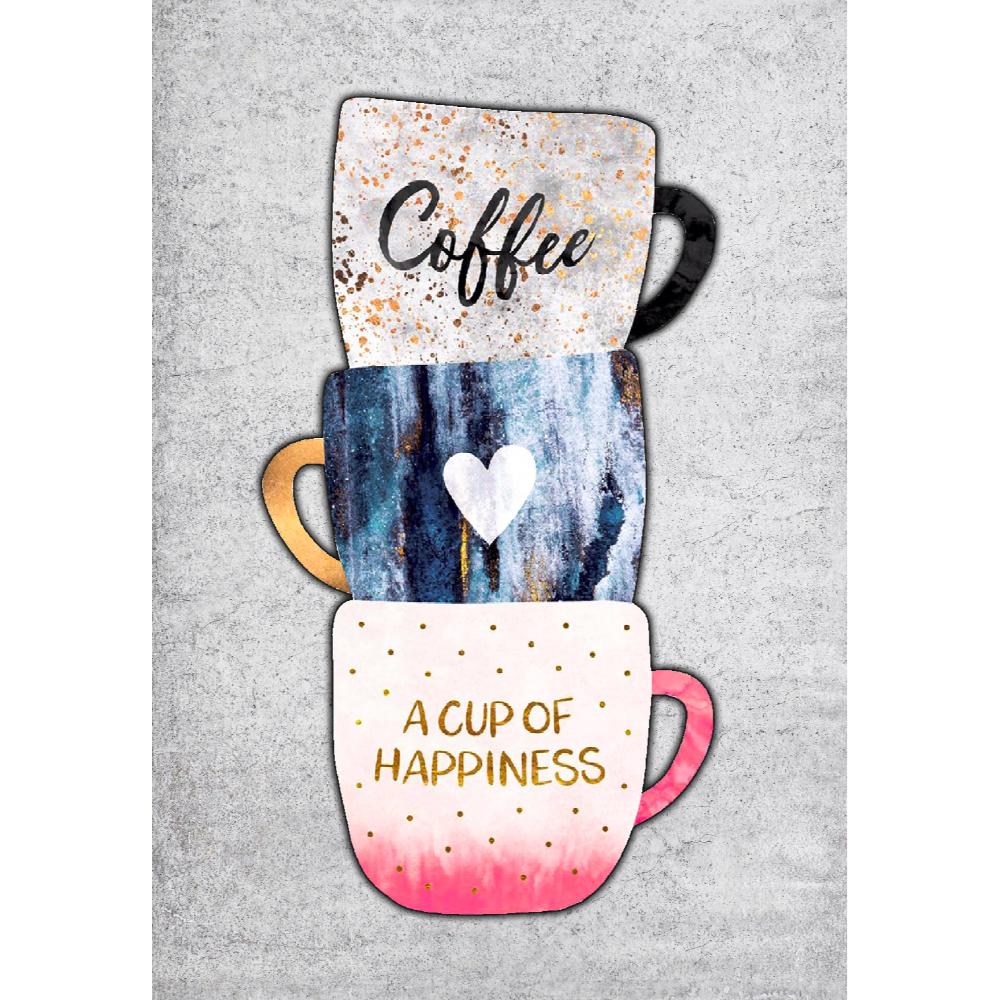 Covor bucatarie Cofee Cup, poliester, multicolor, 120 x 180 cm
