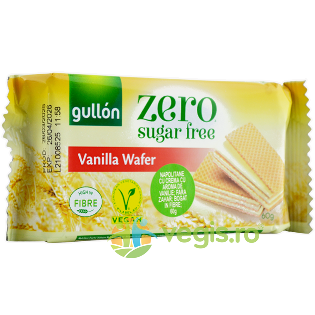Napolitane cu Vanilie fara Zahar 60g