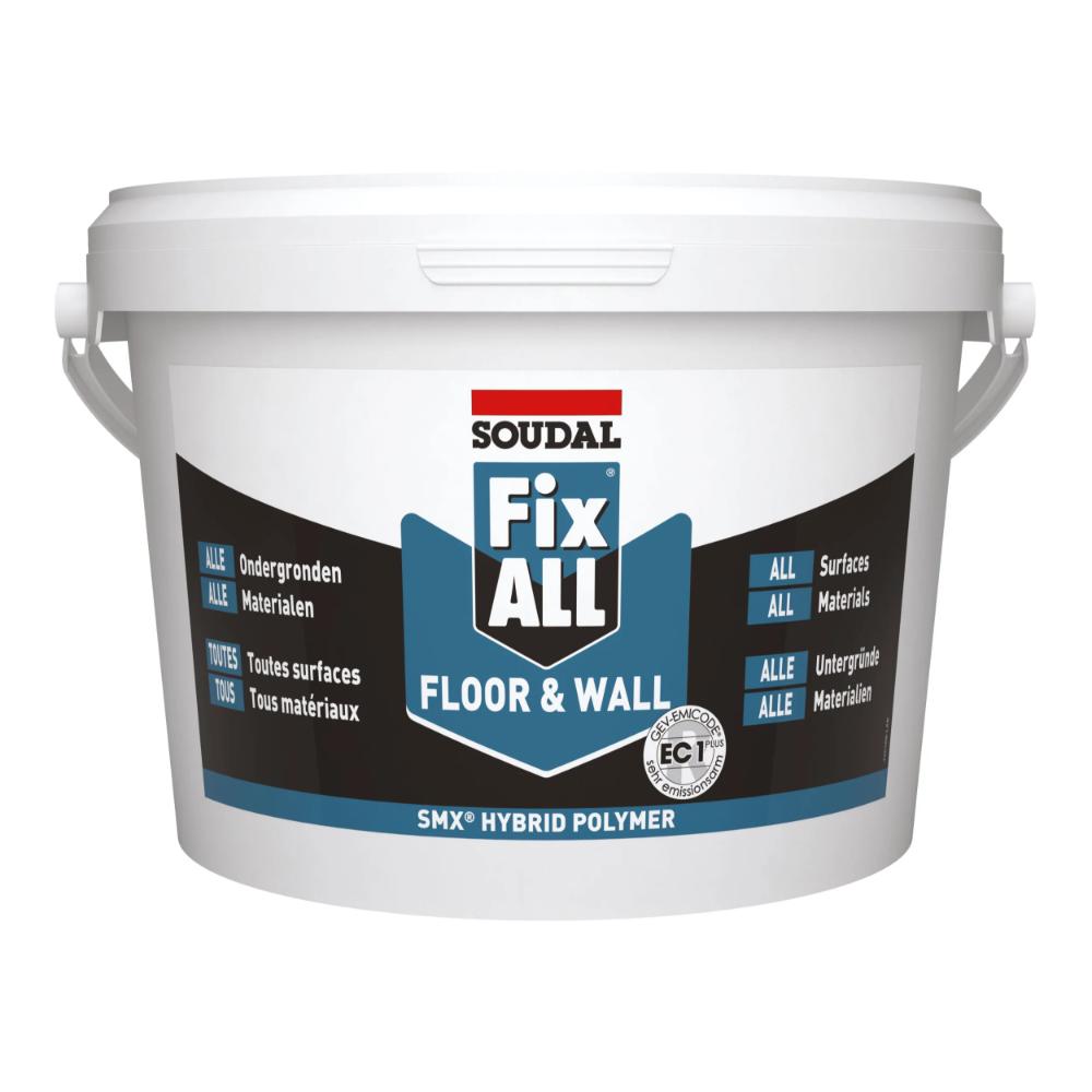 Adeziv pentru suprafete multiple Soudal Fix All Floor&Wall, alb, 4 kg