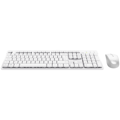 Kit Tastatura si Mouse Ody II Wireless USB Taste Silentioase Optic 1600dpi Alb