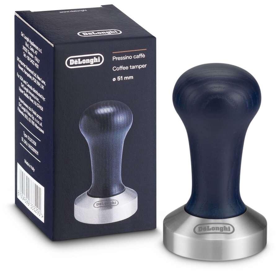 Tamper Cafea Calibrat DLSC058 Diametru Baza 51MM Albastru/Argintiu