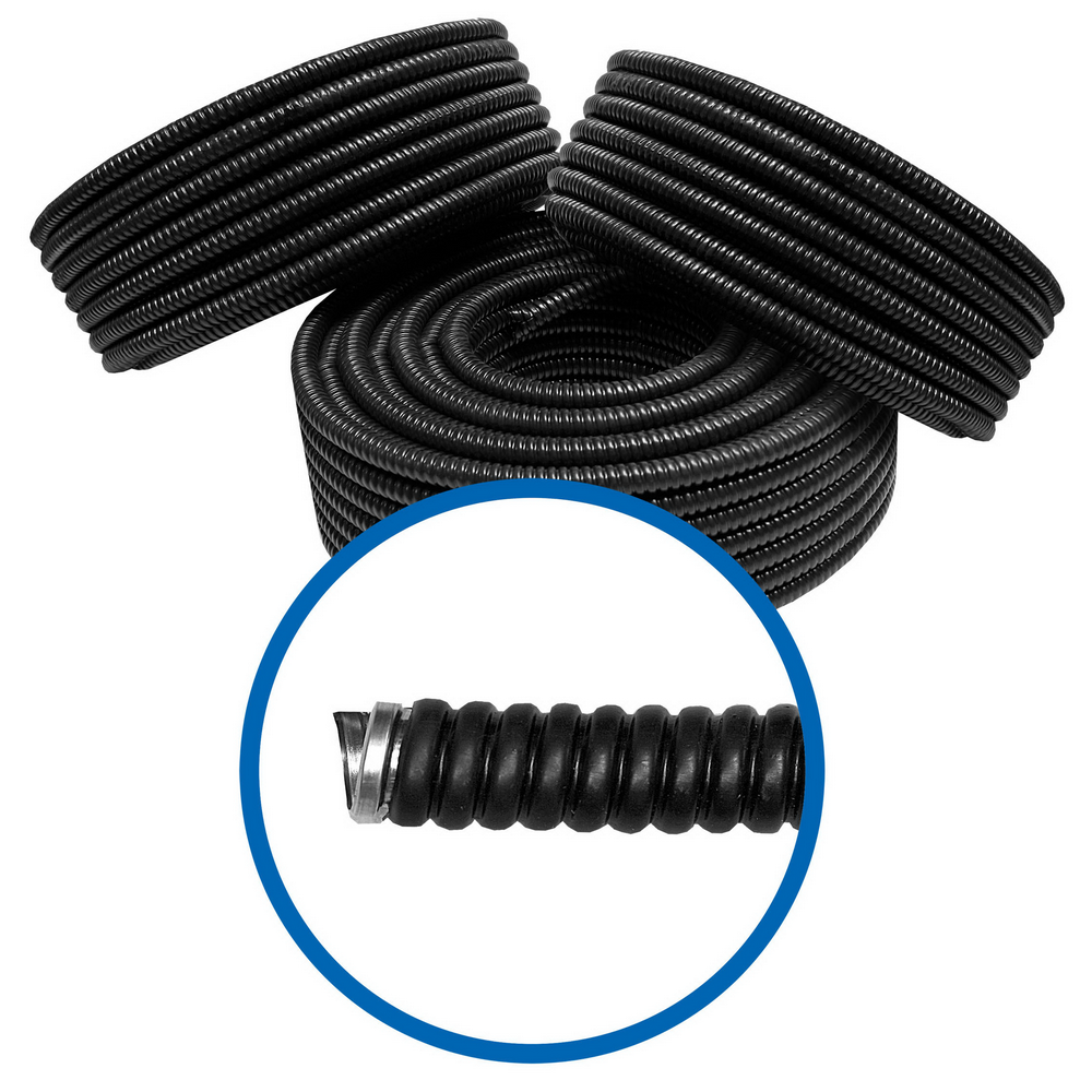 Copex metalic spiralat cu izolatie PVC, D 20 mm, 320N, rola 50 m