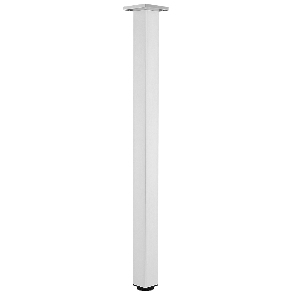 Set picioare de masa Teko, aluminiu, patrat, 4 bucati, 710 x 50 mm