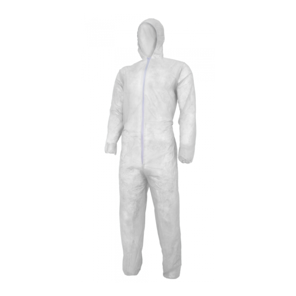 Combinezonul protectie praf de unica folosinta, polipropilena, alb, marimea XXL