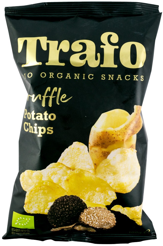 Chipsuri bio din cartofi cu trufe negre, 100g Trafo