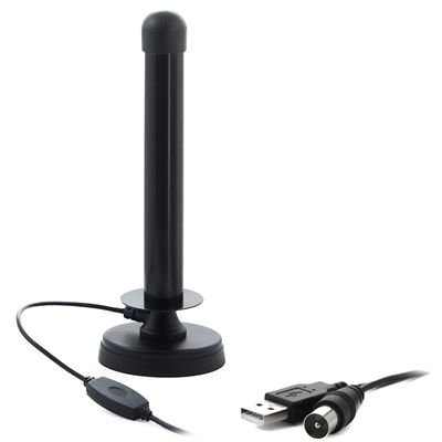 Antena TV Mobila Omnidirectionala Pentru Receptia DVB-T Negru