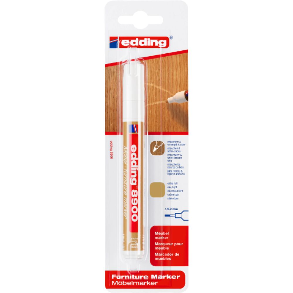 Marker permanent pentru retus mobila Edding 8900, stejar