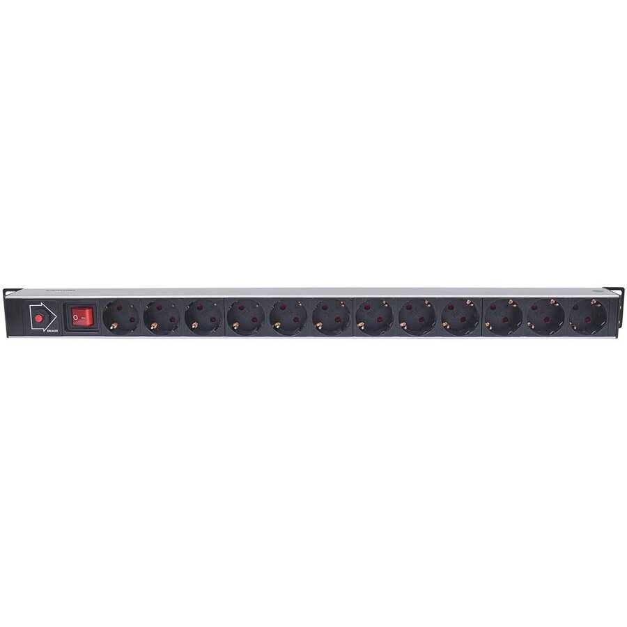 Unitate 12 Prize ProtectieRack Vertical 1U  1.6m  Negru