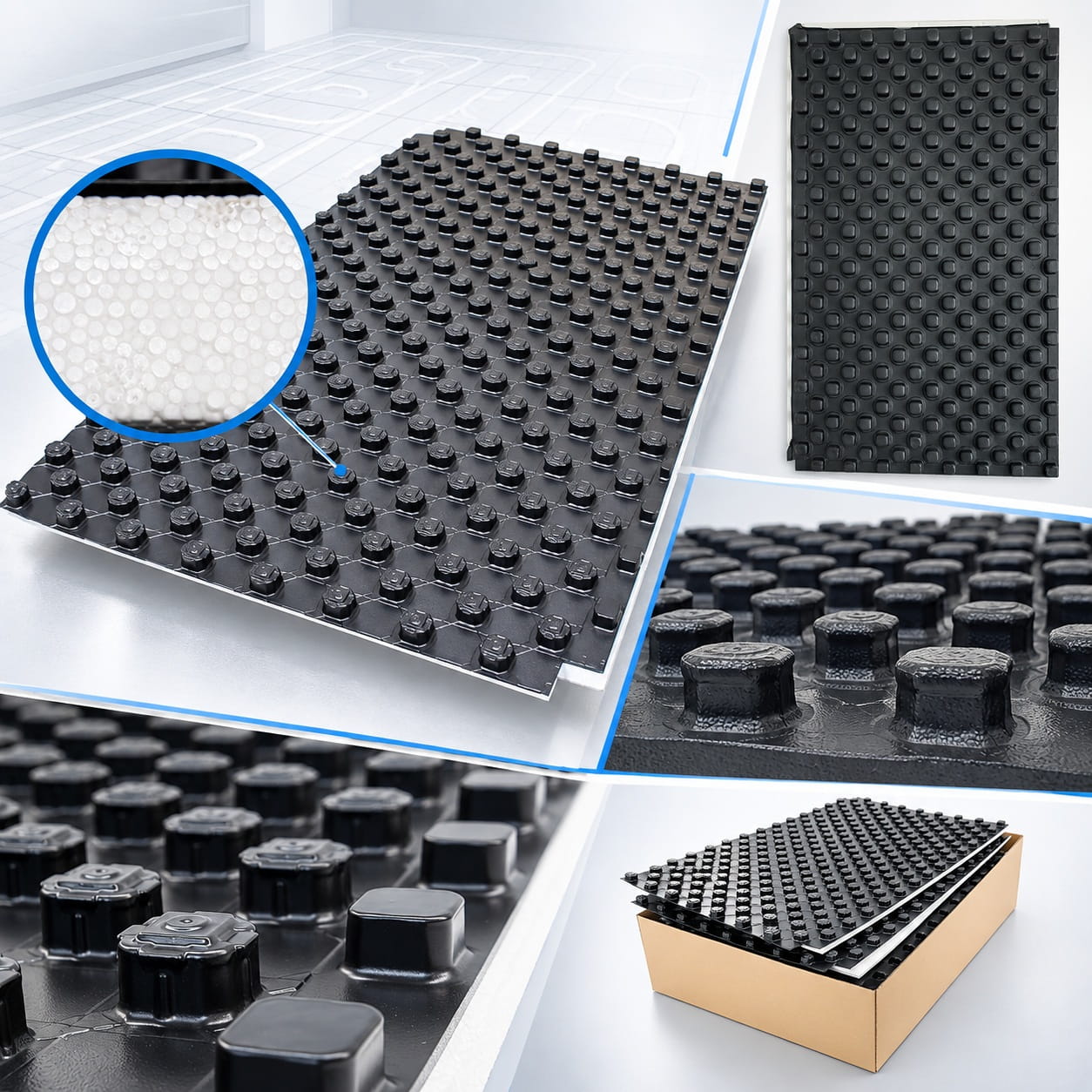 Placi termoizolante laminate cu nuturi Fornello pentru incalzire prin pardoseala cu folie PS compacta 20 mm EPS 150 vanzare la bax 13.44 mp/bax