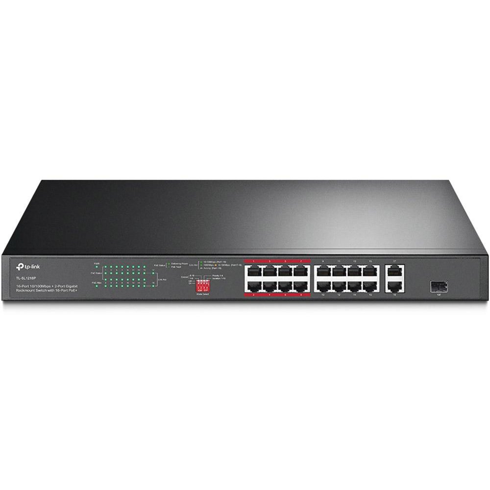 TPL SW 16P-PoE ,2P-GB SFP UNMNGD RM TP-LINK TL-SL1218P