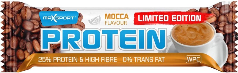 Baton proteic cu aroma de mocca, 60g Max Sport