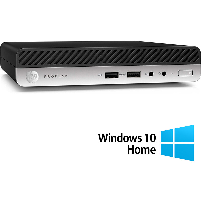 Mini PC ProDesk 400 G4 Intel Core i5-8500T 8GB 256GB SSD Windows 10 Home Black