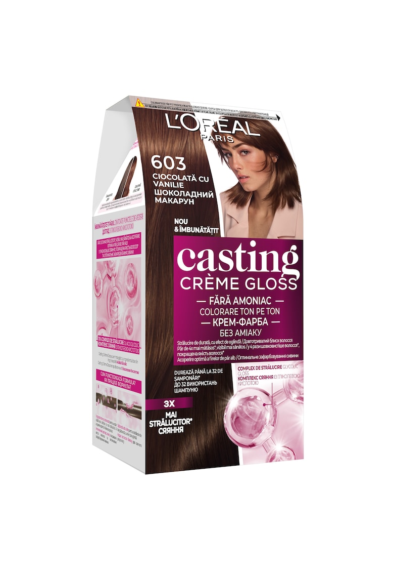 Vopsea de par semi-permanenta fara amoniac -  Casting Creme Gloss - 603