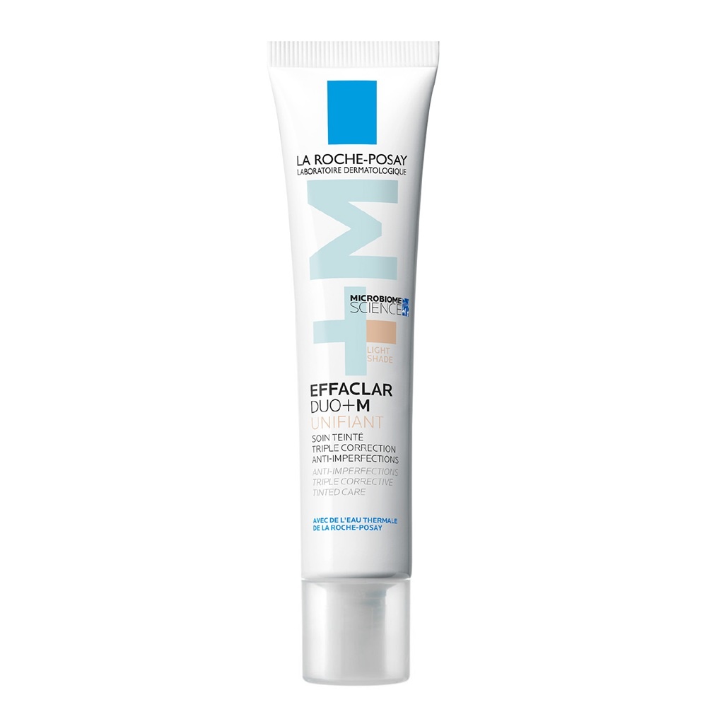 Gel-crema anti-imperfectiuni cu pigment de culoare, Nuanta Light,t Effaclar Duo+M La Roche-Posay, 40 ml (Concentratie: Crema, Gramaj: 40 ml, Nuanta fond de ten: Light)