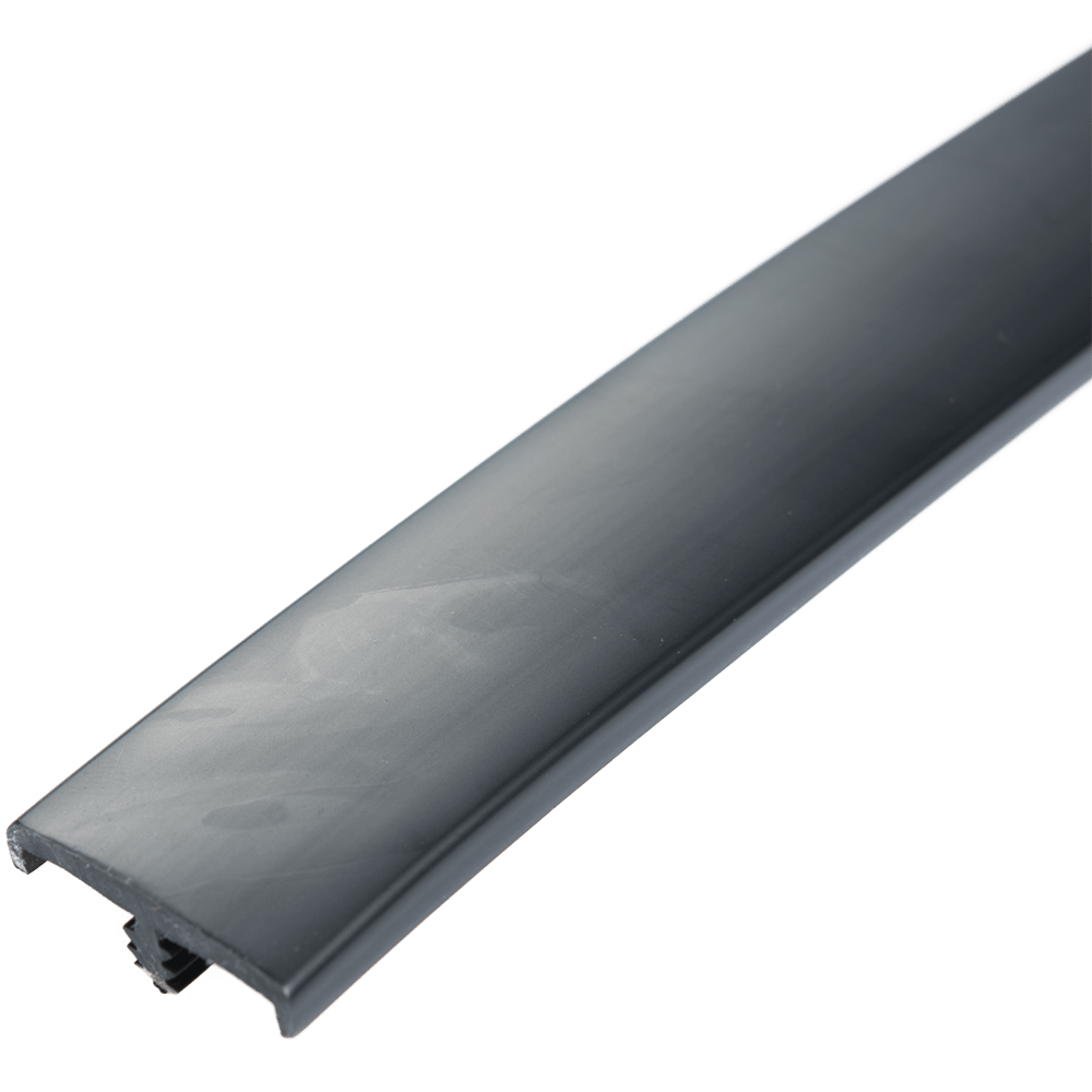 Cant cu profil T, PVC, negru opac, 100 m