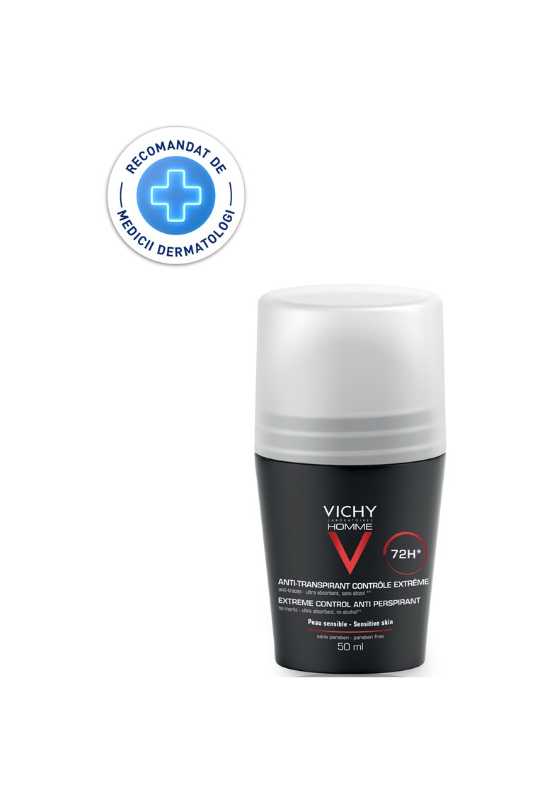 Deodorant roll-on  Homme pentru barbati - cu efect de lunga durata Control Extrem - 72h - 50 ml