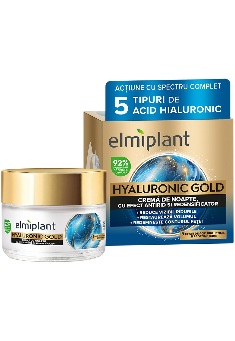 Crema de noapte anti-rid  Hyaluronic Gold - 50 ml