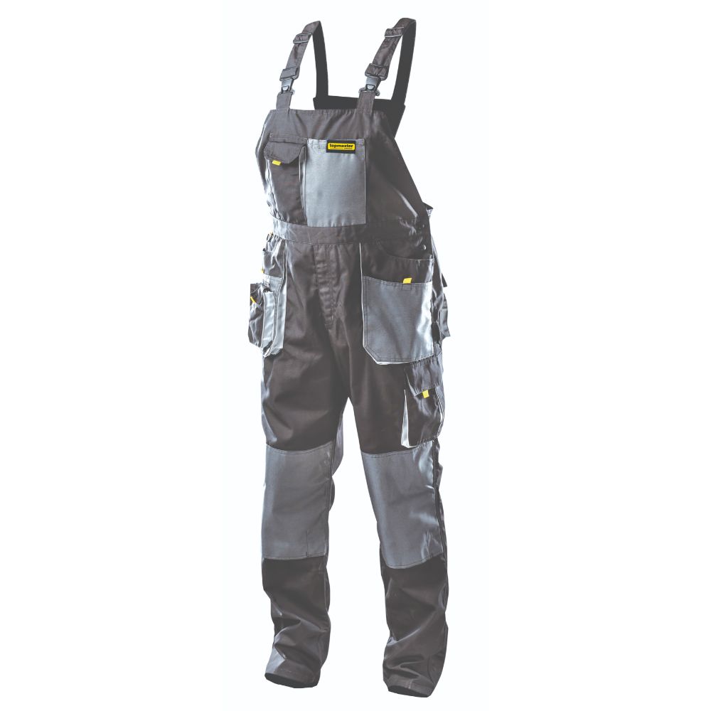 Pantaloni de lucru cu pieptar Topmaster TMP, gri, L