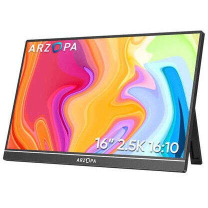 Monitor Portabil Z1RC 16inch QHD 60Hz Difuzor Integrat Negru